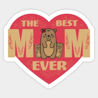 Mama Bear in my Heart Sticker